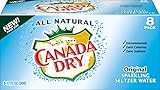 Canada Dry Original Sparkling Seltzer Water, 12 fl oz cans, 8 count