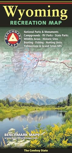 Wyoming, The Cowboy State, Recreation Map - 2025 Edition (Benchmark)