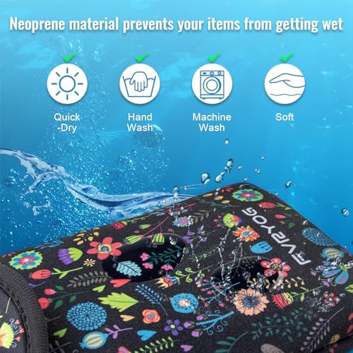 Image of Neoprene Phone Sleeve Pouch Case Bag for Men Women w /Crossbody Strap /Neck Lanyard for iPhone 17 /16 /15 /14 Pro Max, Samsung S25,Pixel 10