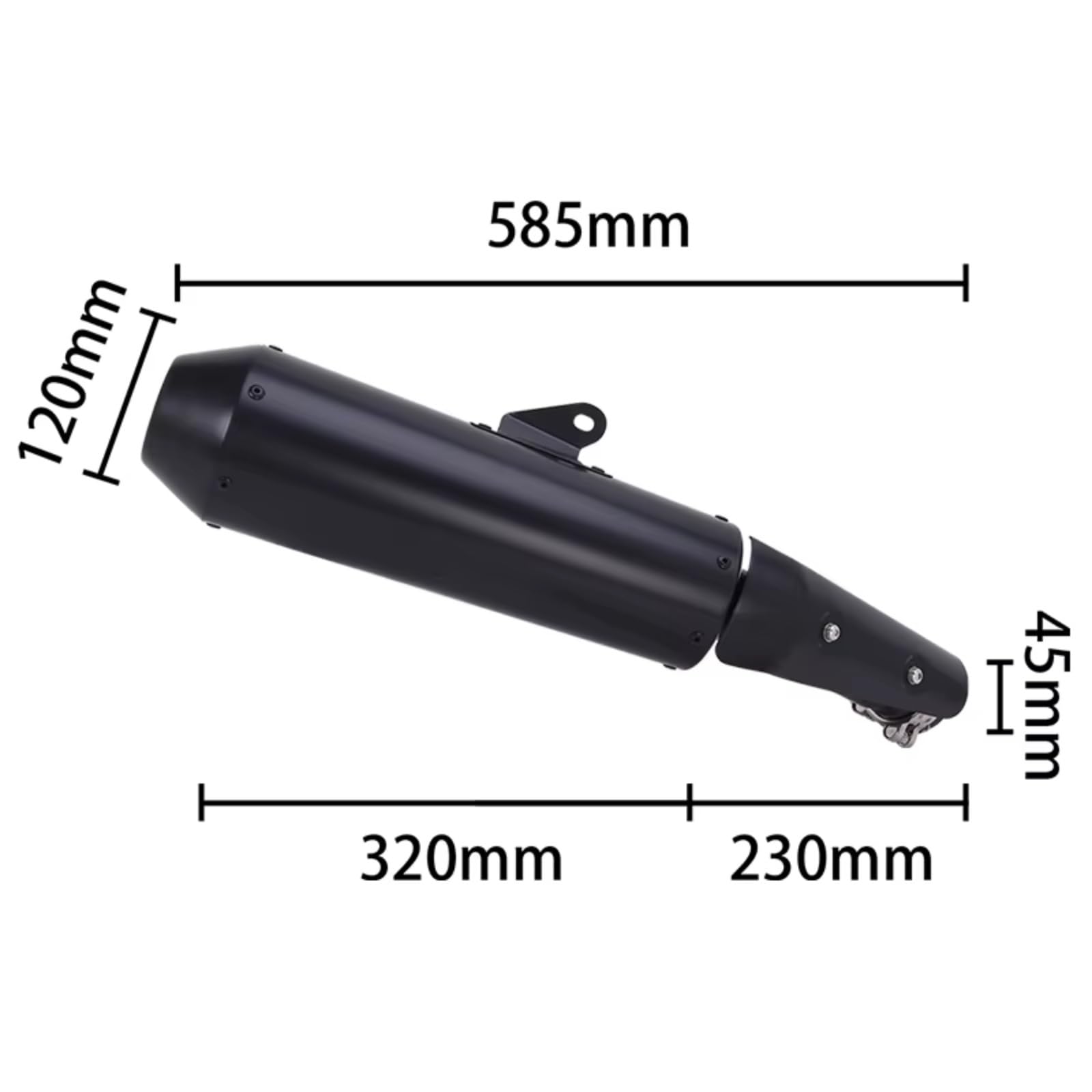 Silenziatore Scarico Moto Per Kawasaki Per Eliminator 400 450 500 SE 2023-2026 Di Scarico Moto Espace Silenziatore DB Killer Slip On