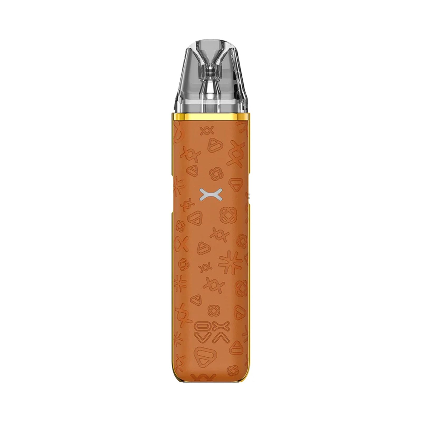 Xlim Go Pod Kit for Oxva, 1000mAh Battery, Top Fill System, Leather Exterior Design, Compatible with Xlim Series Pods, 2ml Cartridge Capacity, No Nicotine (Luxe Brown)