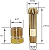 2 Pcs ME318P Tank Connectors, Tank Nut Replacement, Brass #1
