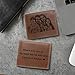 Fudeeluyee Personalized Picture Wallet for Men Business Short Ultra-Thin Fashion Bi-Fold Customized Carved Photo and Text Walllets Gift for Him Father's Day