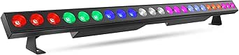 12 Best Stage Light Bar for Halloween in 2026 9 LED Stage Wash Light Bar - 150W RGBWA+UV Color Changing Linear Wall Washer with DMX Control