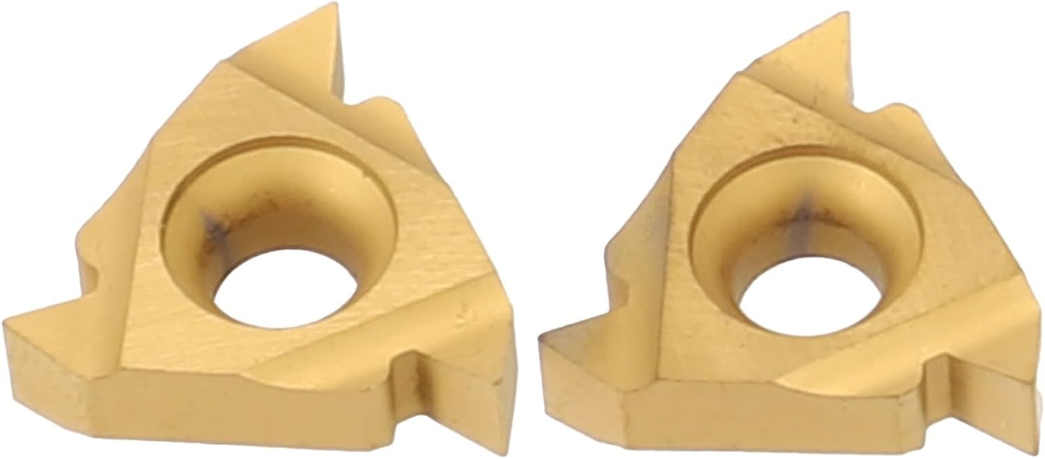 16ER AG60 Carbide Inserts, 10pcs for External Threading Tools, Perfect for Various Machining Environments