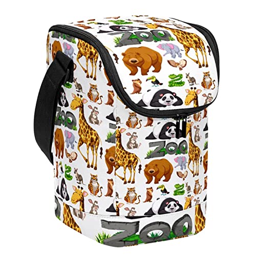 Bolsa de almuerzo termica impermeable de animales salvajes 2