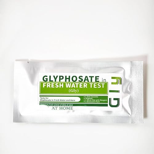 Home DIY Glyphosate Test Kit - Detect Toxic Herbicide in Water, Soil, Fruits, Vegetables, and More - 5 Minute Test to 200 PPB - (1 Pack)