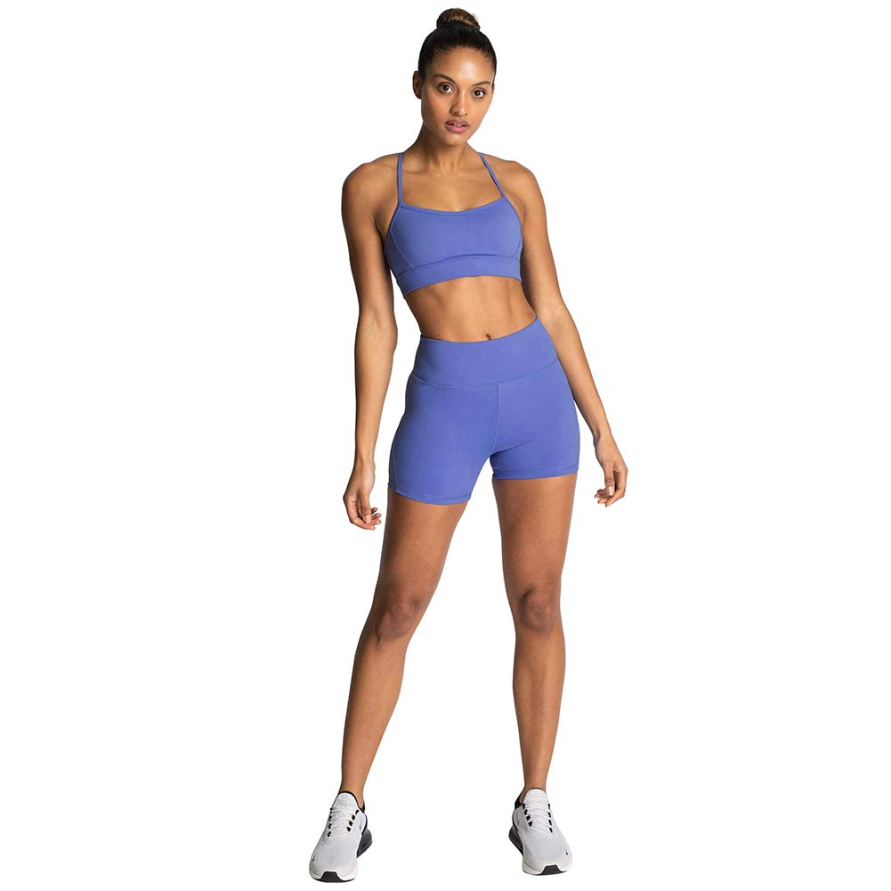 Women Seamless Yoga Outfits 2 Piece Gym Sleeveless Spaghetti Strap Sport Bra Crop Top High Waist Shorts Tracksuit