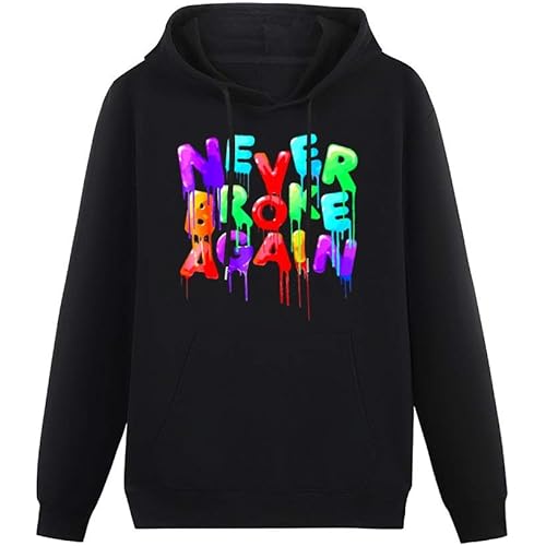 N3XISM_STUDIO Unisex Youngboy Never Broke Again Pullover Hoodie Hip Hop Sweatshirt Black