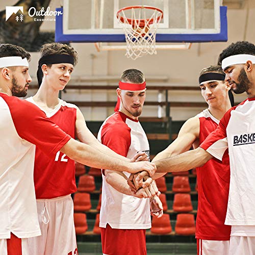 Head Tie & Sports Headband - Ninja & Tennis Bandana - Tie Back Sweatband for Men, Women, Kids & Pirates - Athletic Hair Band / Wrap for Karate, Basketball, Softball, Running & Workout - Sweat Wicking