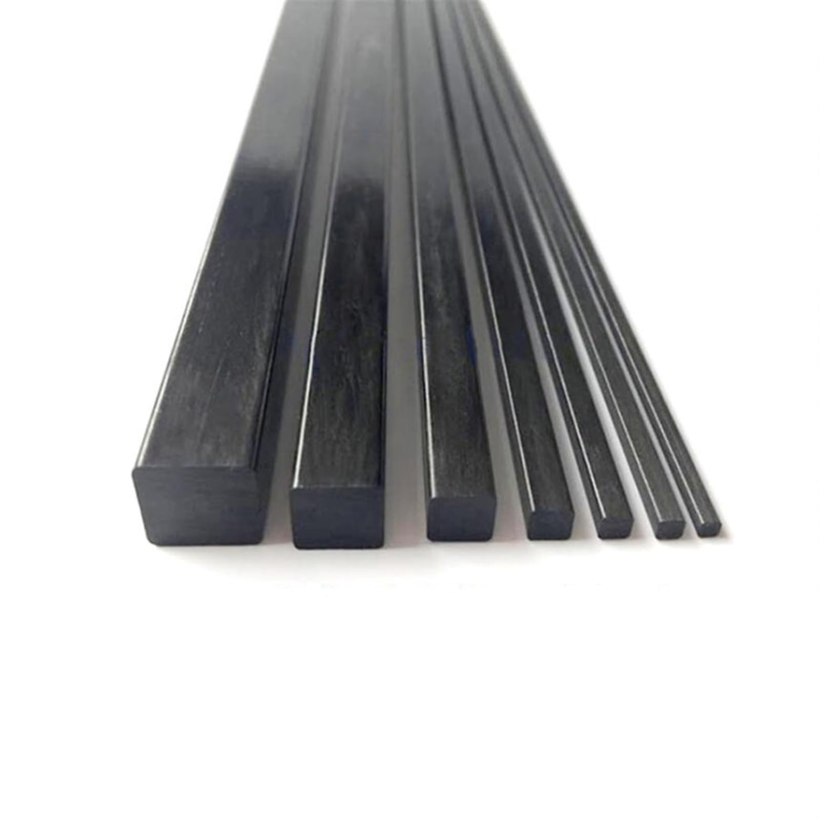 10pcs 500mm Length Pultruded Square Solid Carbon Fiber Rod?Diameter 2mm~10mm CFR Rods Carbon Fiber Tube 3K Carbon Fiber Square(10pcs 3x3x500mm)