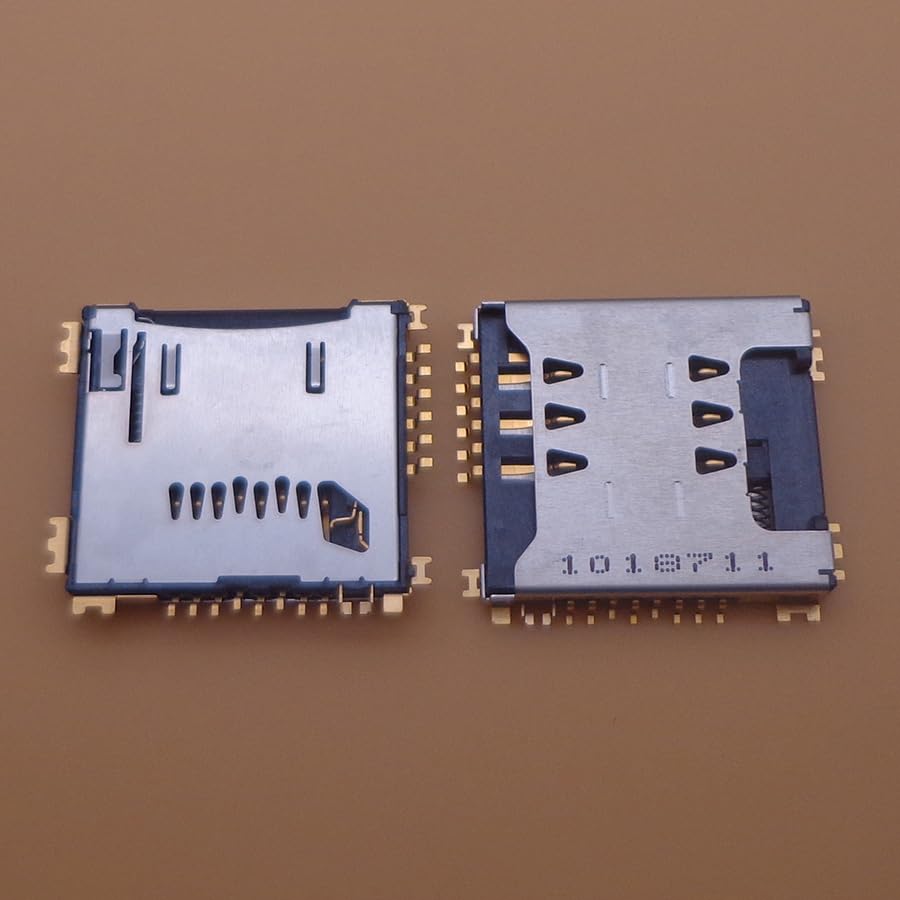 Wiring Connecting Terminals - 1pc Sim Card Memory SD TF Tray Slot Holder Socket Reader Repair Part for LG KP500 KP502 GD310 KF350 GD330 KG70 KG70C KE970