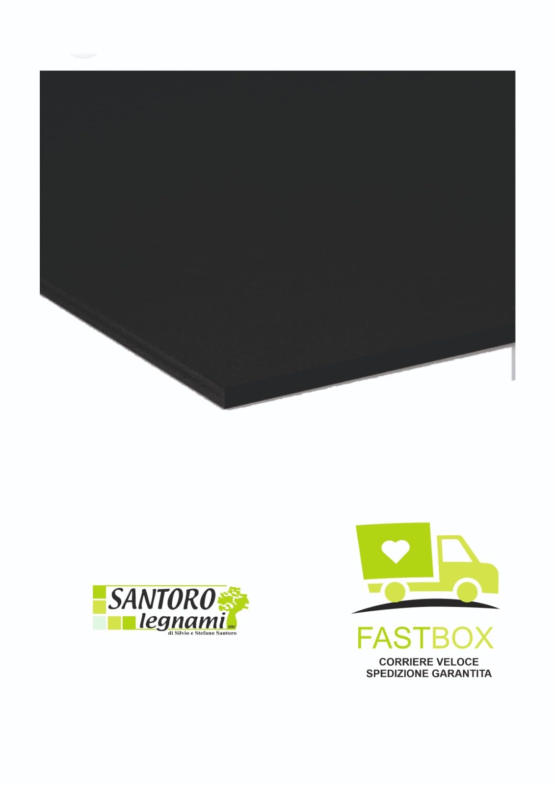 Pannello Lastra Forex pvc nero spessore 5 mm 70x100 cm nero forex nero pvc nero