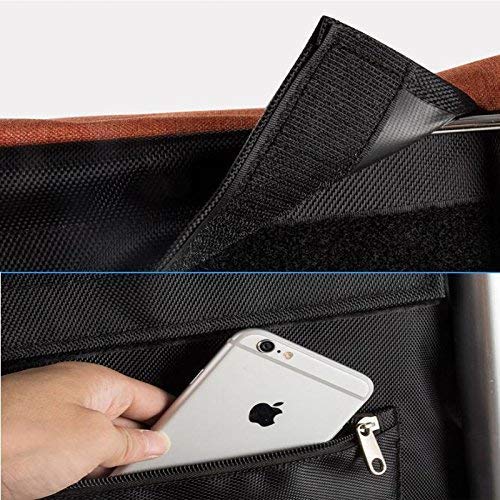 IGOSAIT Einkaufstrolley mit 3 Rädern, zusammenklappbar, mit Radlagern, für Treppen und Treppen, Schwarz – Bild 7