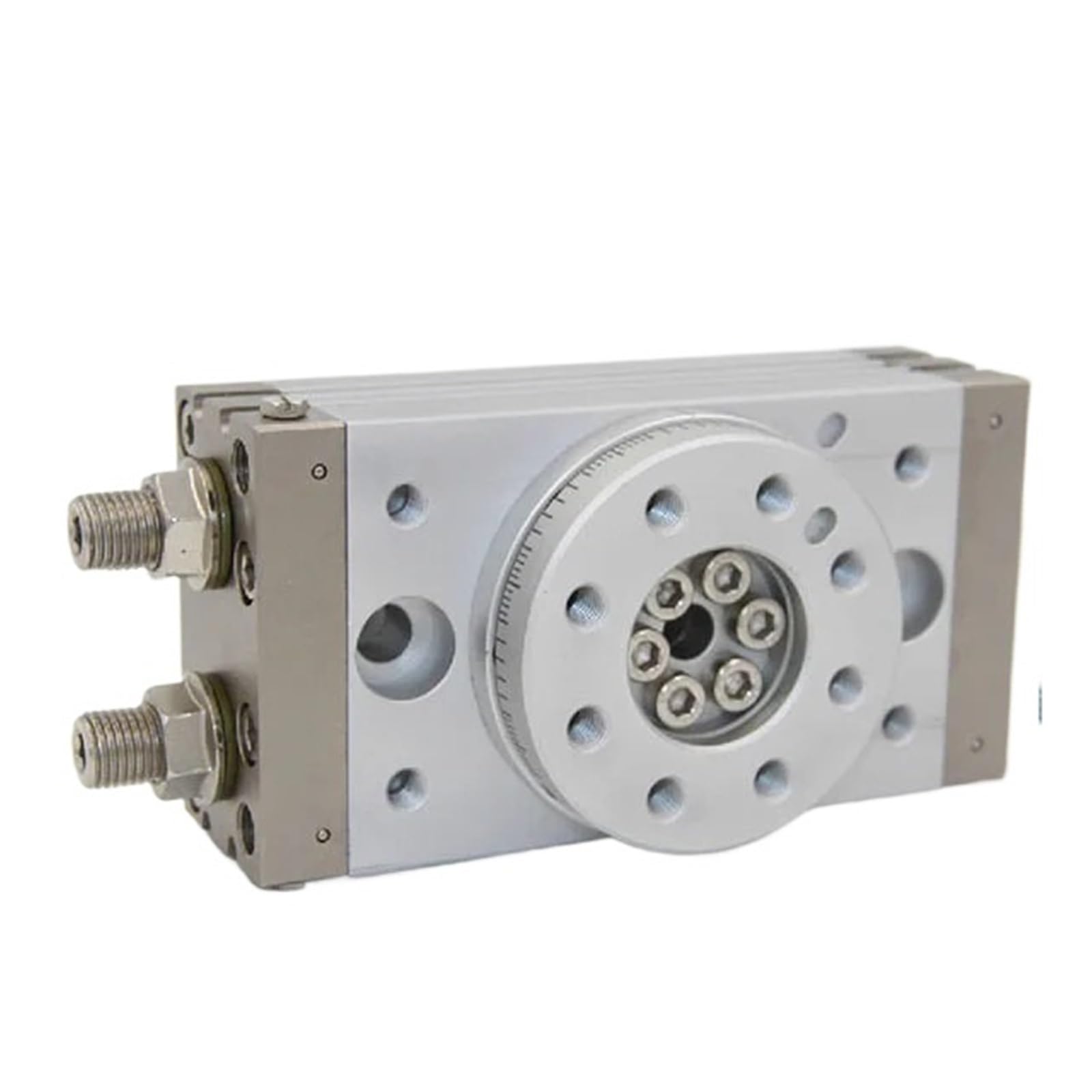 Pneumatyczny siłownik stołowy o podwójnym działaniu, pneumatyczny cylinder obrotowy typu MSQB-10A/MSQB-10R z wewnętrznym amortyzatorem | Cylinder pneumatyczny (MSQB-10A)