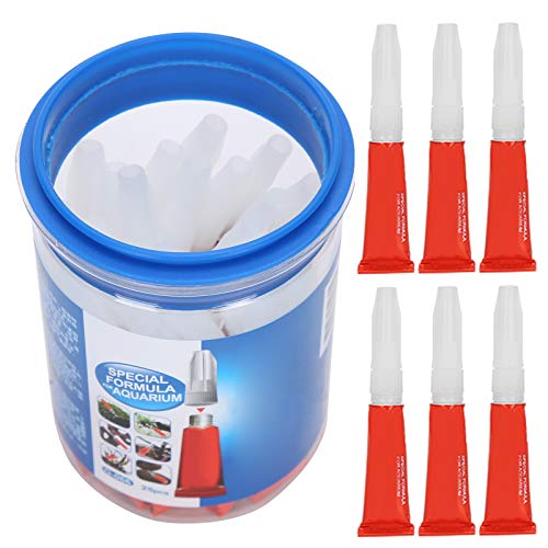 Yctze 25 Stück Aquarium-Kleber für Aquascaping, Ideal für Pflanzen, Ornamente und Unterwasserdekorationen