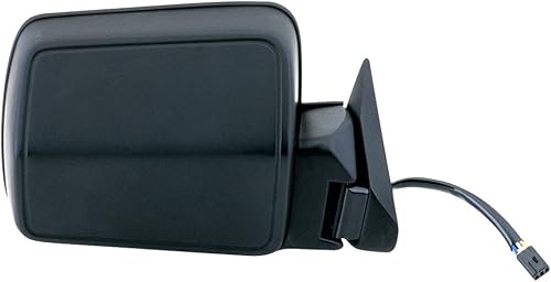 Fit System Espejo lateral del pasajero para Jeep CherokeeWagoneer, negro, con resorte cargado, potencia