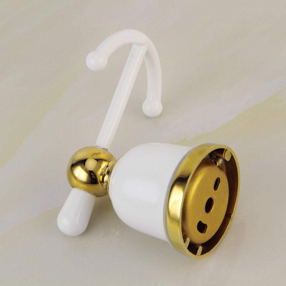 Selbstklebende Haken, Kleiderhaken, Copper Coat Robe Clothes Hook For Doors With Concealed Nail Installation Gold One Size