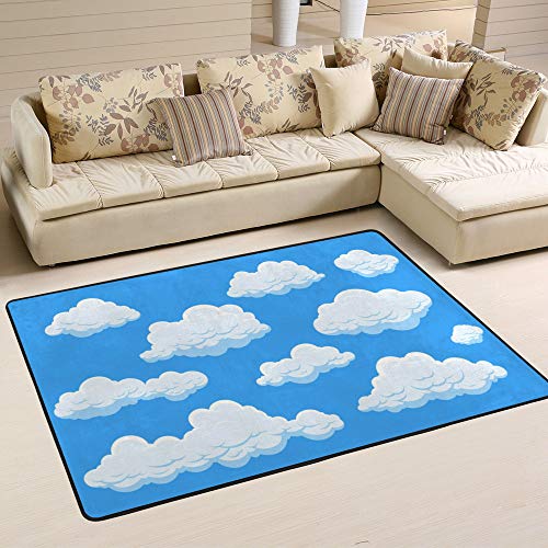 Grand tapis à pois vert pour chambre à coucher et salon Ruchen de dimensions variées - 2