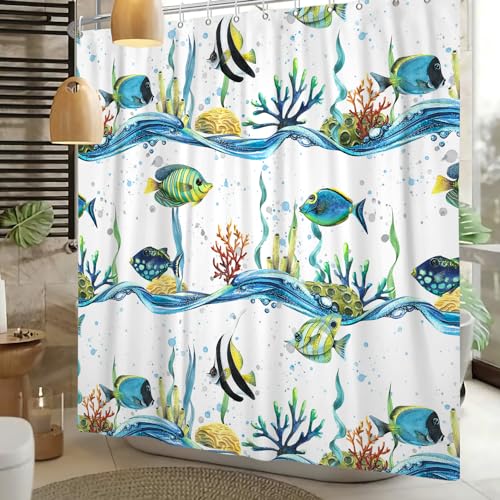 ASDCXZ Fish Shower Curtain 180x180 cm - Image 3