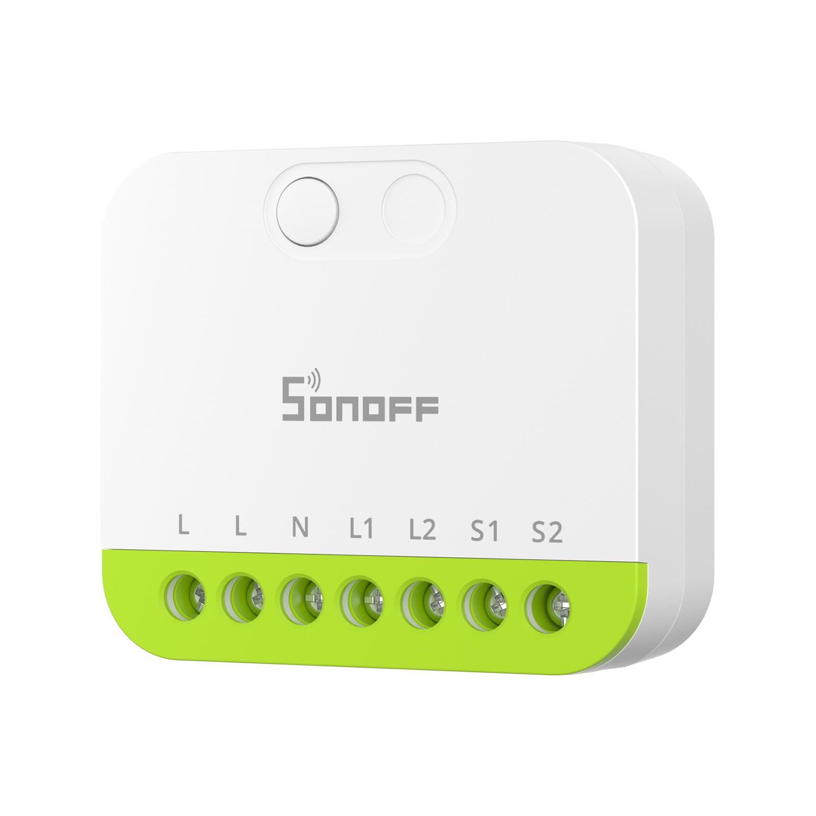 Sonoff Mini Duo 2 - Channel Zigbee Smart Switch, Zigbee 3.0 Enabled, 16A Total Load, Compact For Standard Boxes, Remote & Automated Control Via Zigbee Hub