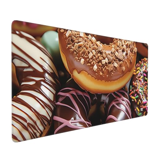 Tapis de souris xxl beignets chocolat lavable pour protéger le bureau