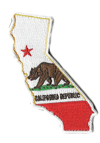 Gadsden and Culpeper Die Cut California State Patch - 1.25" x 4.5"