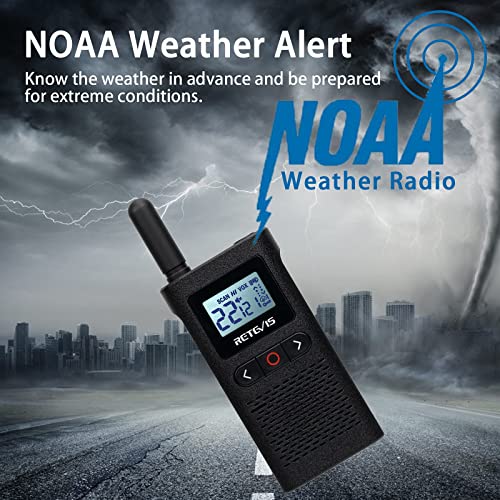 Retevis Rb28 Walkie Talkies For Adults,Rechargeable 2 Way Radio With Earpiece, Large Lcd Screen 1500Mah Battery Noaa Weather Alert,Portable Two Way Radio For School Nursing Home Restaurant(6 Pack) #TOP5