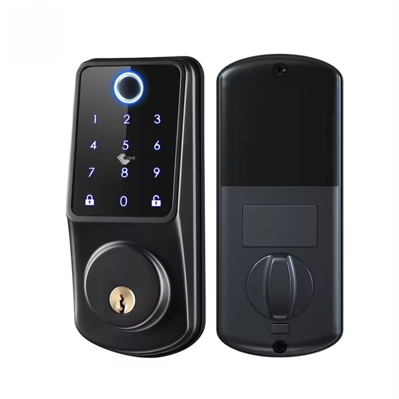 Escozor® DL01 Smart Deadlock Digital Keyless Fingerprint Lock for Safety Door,Bedroom & Office with Password,Smart Card,Mechanical Keys & WiFi Smart Life Mobile App Control (B0DCFNMR47) Amazon Price History, Amazon Price Tracker