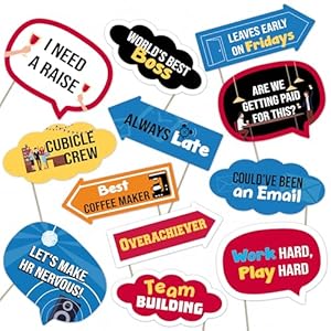 Office Party Photo Booth Props Set ...