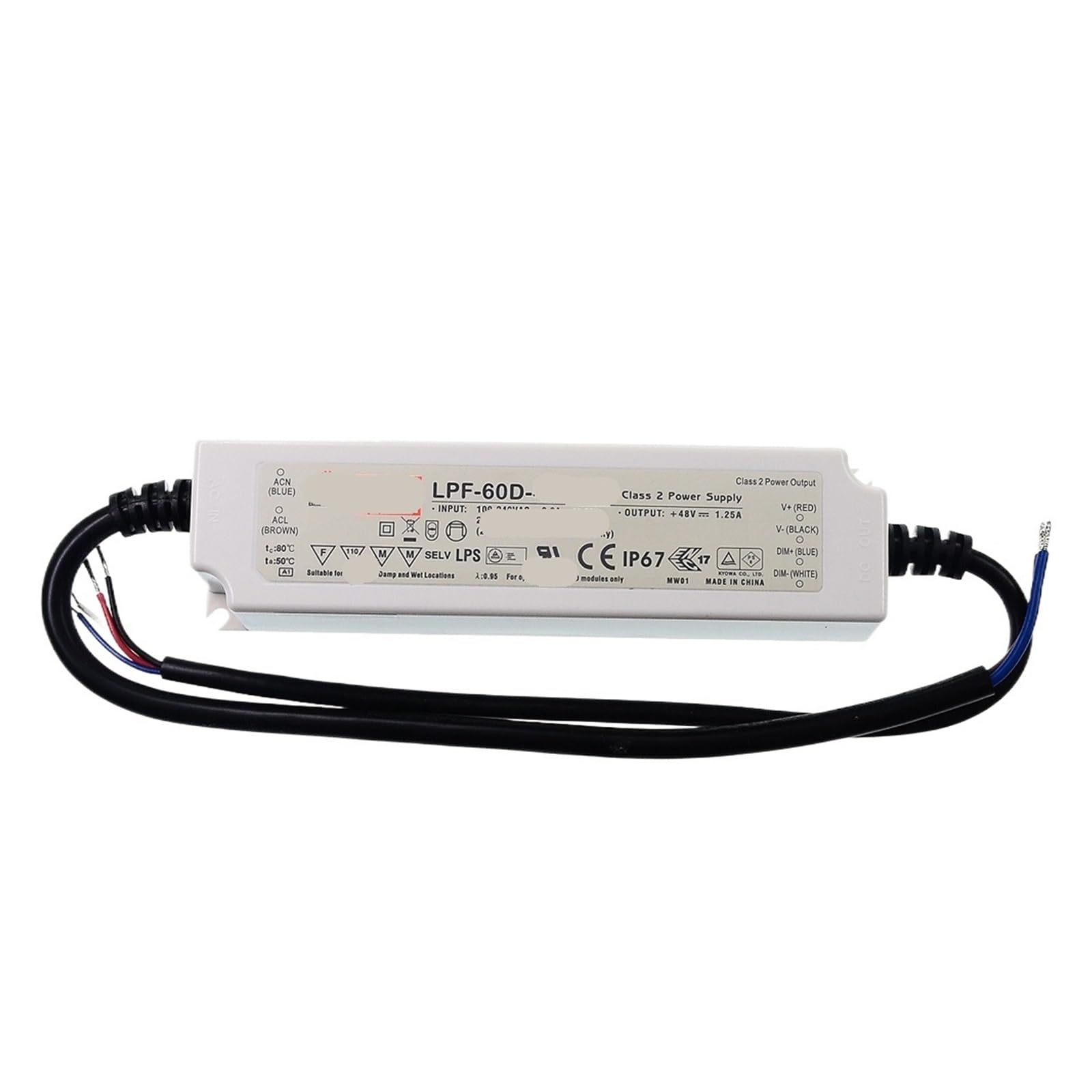 Alimentation variateur LED LPF-60D-30 pour l'ambiance lumineuse du salon