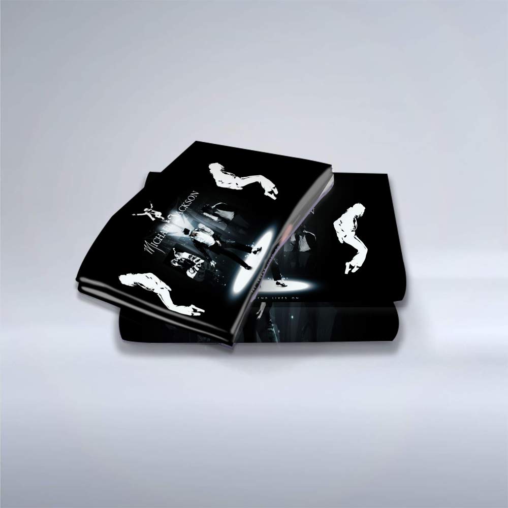Ste-X Housse De Couette Michael Jackson Et 2 Taies d'oreiller, Literie Housse De Couette pour Enfants, Anti-acariens, avec Fermeture à Glissière pour Un Remplacement Facile (220 x 240 cm,Style 03)
