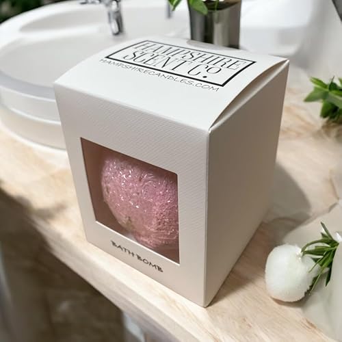 Rose and Petals Scented Bath Bomb | Natural Salts & Essential Oils | Ideal Relaxation Present | Gift Box | 180g Rose and Petals Scented Bath Bomb | Natural Salts & Essential Oils | Ideal Relaxation Present | Gift Box | 180g