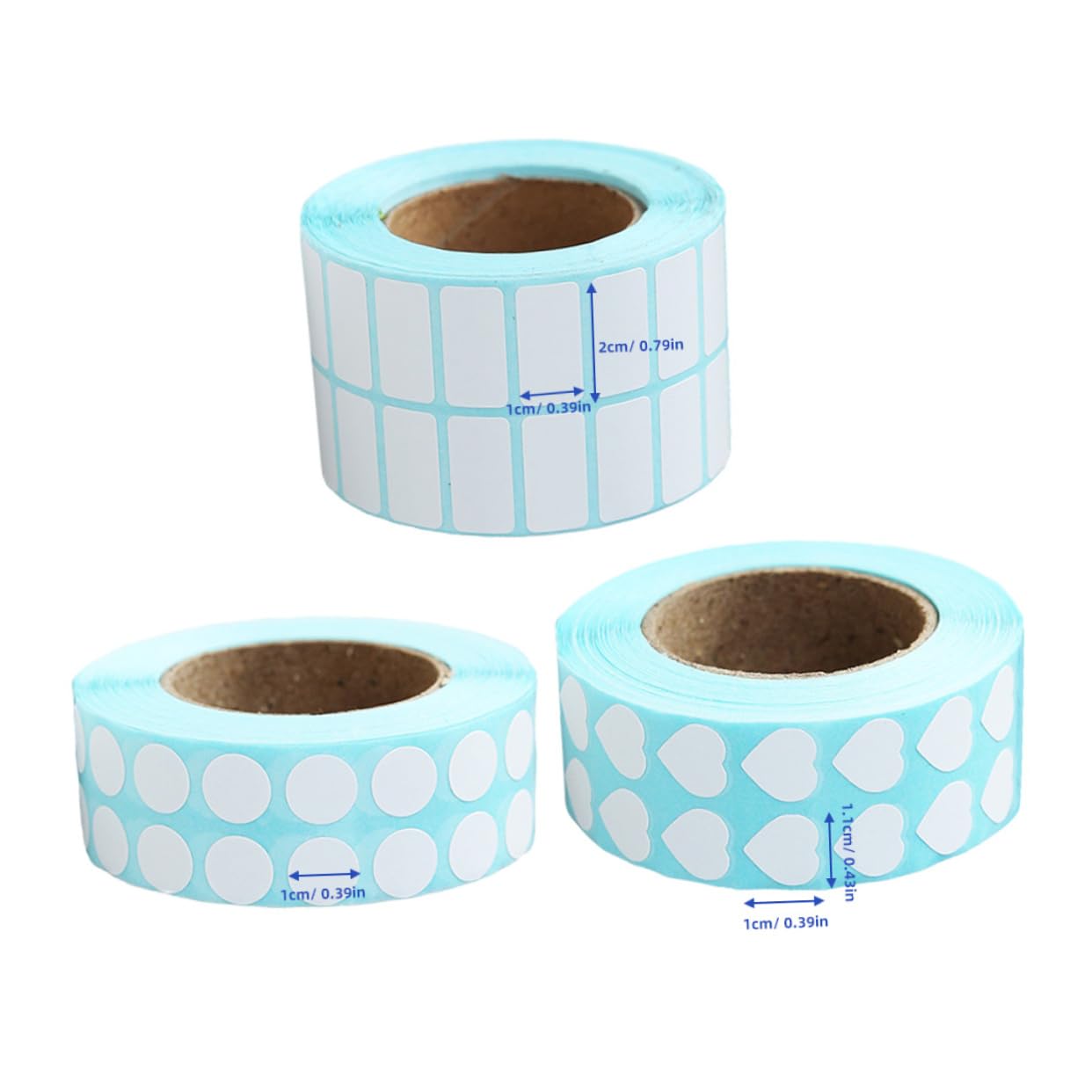 Angoily 5 Set Etichette Adesive Vuote Per Organizzazione Etichette Rotonde E Adesivi Rimovibili Per Ufficio Scuola E Attività Gruppo Design Autoadesivo Per Classificazione E 3 * 5