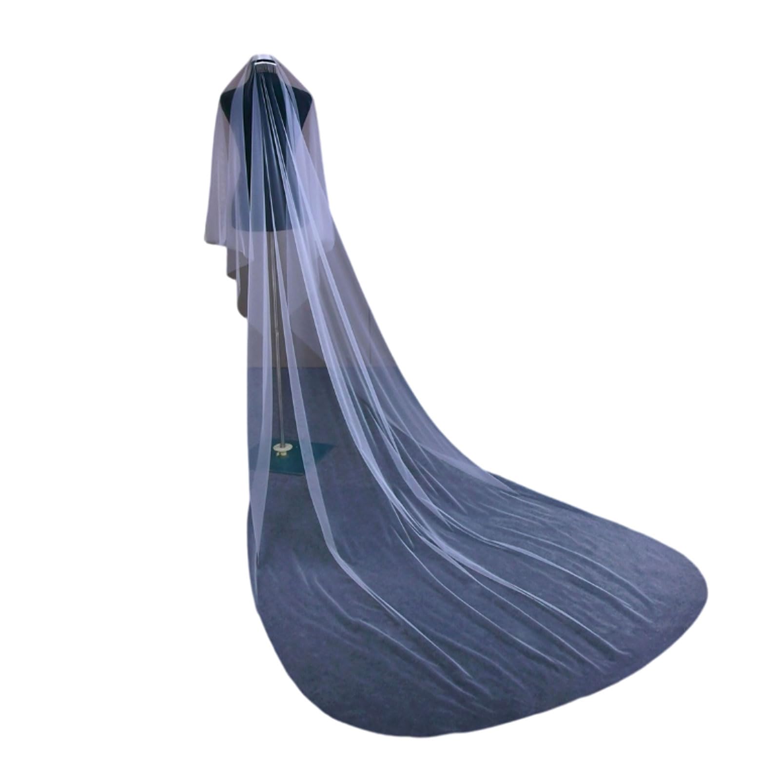 Voile de mariée, voile de mariage, Voile de mariage minimaliste à 2 niveaux for mariée, enterrement de vie de jeune fille, accessoires de mariée, voiles de mariée avec peigne, voile long(200cm)