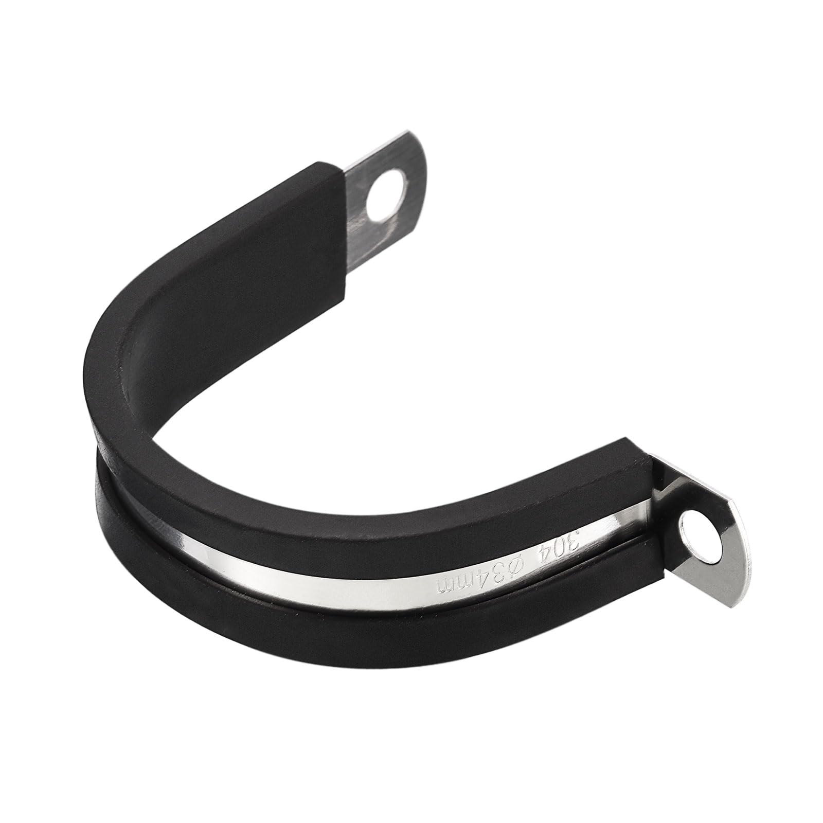 8er-Set Edelstahl-Kabelklemmen 34 Mm (1-3/8") – Mit Gummi, Für Rohre & Schläuche, Rostfrei