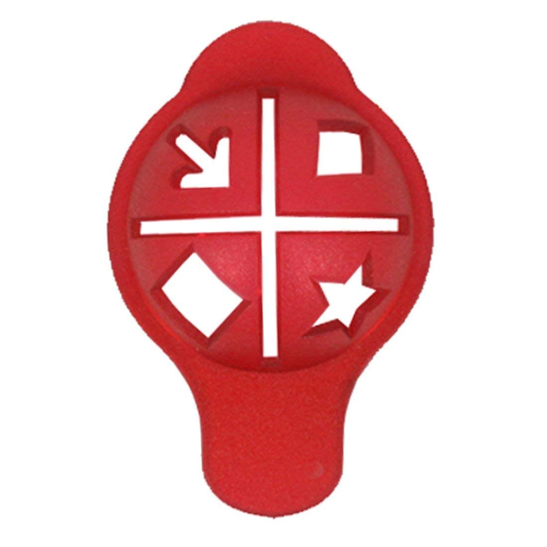 GulfDealz Golf Ball Line Marking, Golf Ball Line Marker Alignment Tool for Perfect Putting, Golf Gifts for Men and Women - Red