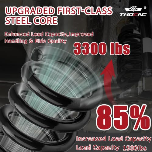 Image of Rear Heavy Duty Coil Springs for Ram 1500 2009-2018 2wd 4wd, 85% Extra Load Capacity (1500 lbs), Maintains Factory Ride Height, For Truck Towing