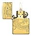 Zippo Gold Plate with Epoxy Inlay Asian Dragon Lighter