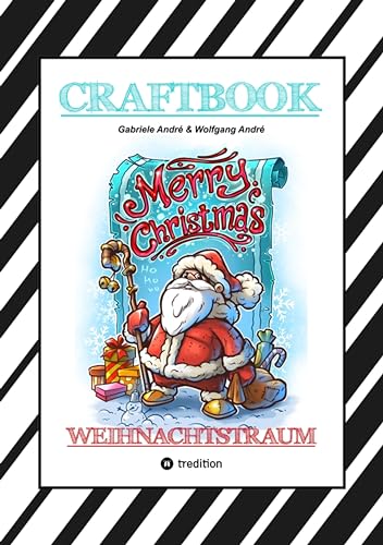 CRAFTBOOK - 100 LUSTIGE WEIHNACHTSMOTIVE - RÄTSEL - WEIHNACHTSREZEPT - FAMILIENSPIEL - SCHÖNE BESCHE