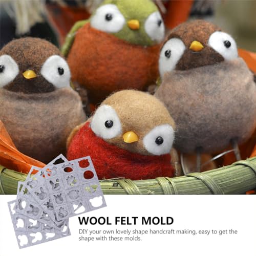 LALAFINA Aplique De Feltragem De Lã Faça Você Mesmo Molde Para Feltragem Padrão Adorável Agulha Para