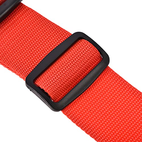Image of uxcell Luggage Straps Suitcase Belts with Buckle Label, 2x78 2Mx5cm Adjustable PP Travel Bag Packing Accessories, Red 4Pcs