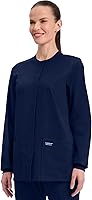 Vista 2 de Cherokee WW340 - Chaqueta de uniforme médico para mujer, con cierre frontal, 3 bolsillos, resistente a la decoloración, elástica en 2 direcciones