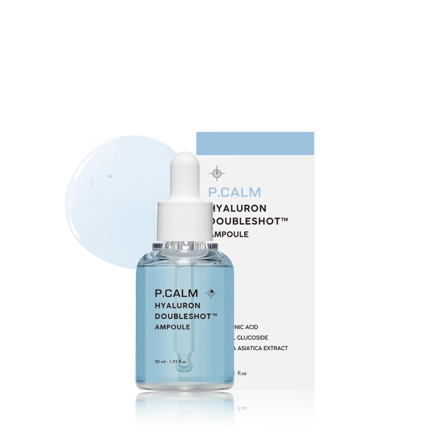 P.CALM Hyaluron Doubleshot Ampoule – Hyaluronic Acid & Centella Asiatica for Intense Hydration & Skin Soothing, Korean Skincare (30ml / 1.01 fl.oz)-image-42