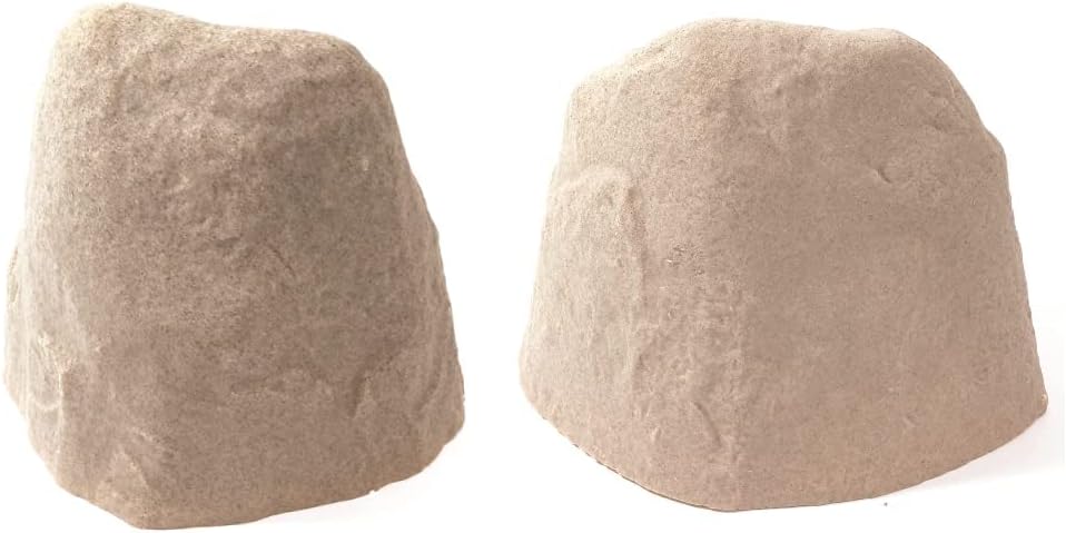 Emsco Group Landscape Rock – Natural Sandstone Appearance – Small – Lightweight – Easy to Install & 2182 Medium – Lightweight Landscape Rock-Resin, Sandstone