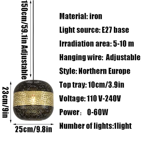 Source de lumière E27 vintage pour suspension design rétro - 7
