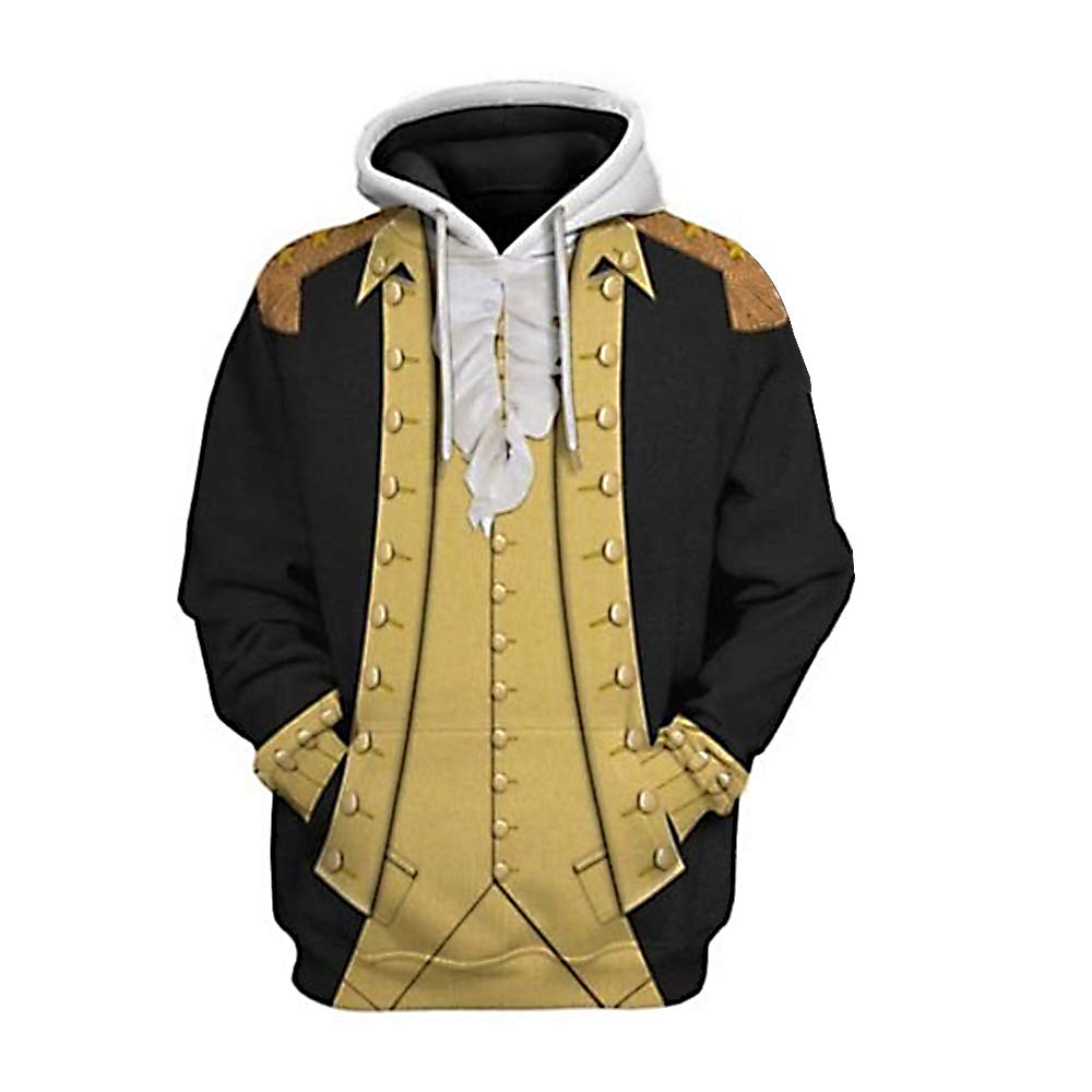 SUOLA3D Printed Pullover Hoodie Hooded Sweatshirt for Historical Figure Medieval Knight Cosplay Costume