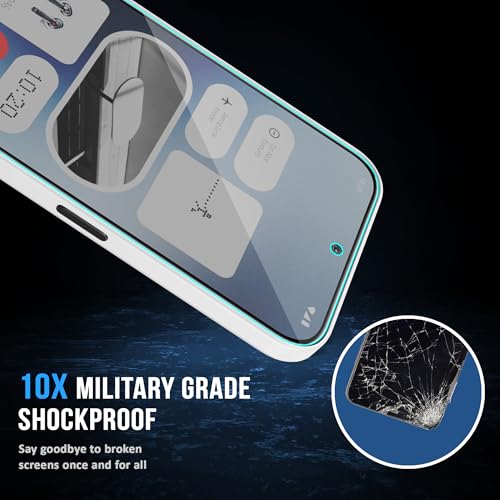 Image of FIRST MART Military-Grade Matte Tempered Glass for Nothing Phone 2A and Nothing 2A Plus - 9H Screen Protector, Anti-Glare Protection, Scratch-Resistant, Bubble-Free (1 Pack)