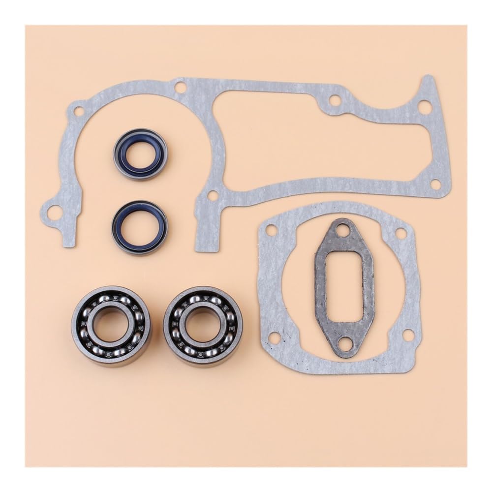 Juego de Juntas y retenes Aceite for cojinetes cigüeñal Compatible con Piezas Motosierra 362, 365, 371 372