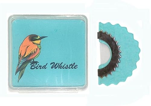 Silbato de pájaro Novedad mágica divertida para llamar pájaro, lengua, silbato curruca, trucos mágicos, regalos divertidos (azul)